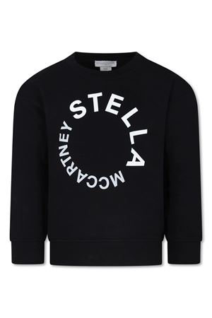 black cotton sweatshirt STELLA McCARTNEY KIDS | TV4P50Z0453930